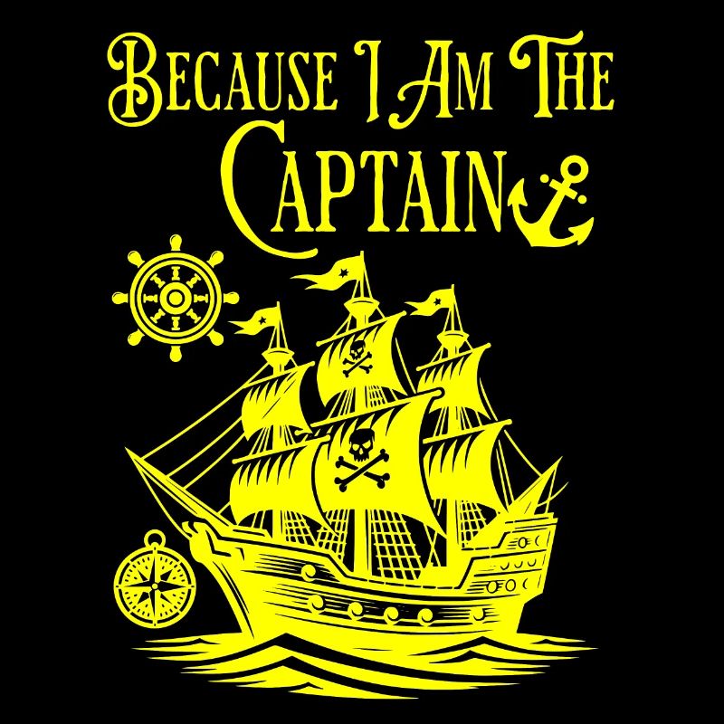 Captain Boat Steering Wheel Anchor Compass Sailor Sea