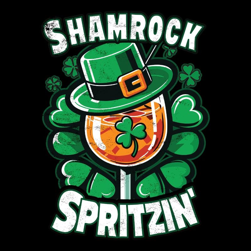 St. Patricks Day Spritz Aperitif Feiern Shamrock