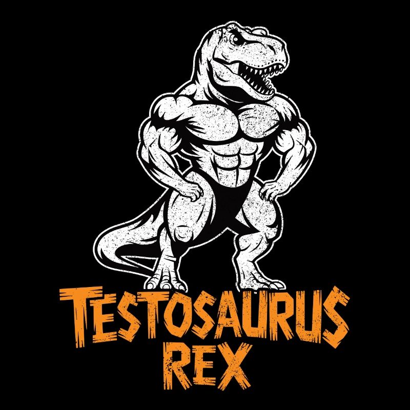 Testosaurus Rex Lustiger Bodybuilder Dinosaurier