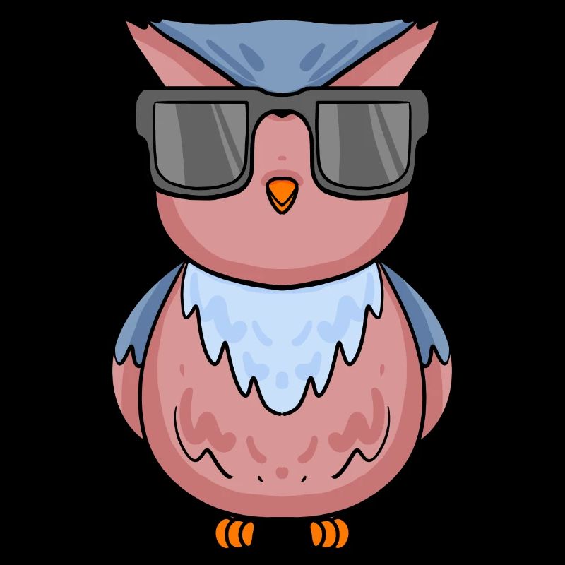 coole Eule mit Sonnenbrille