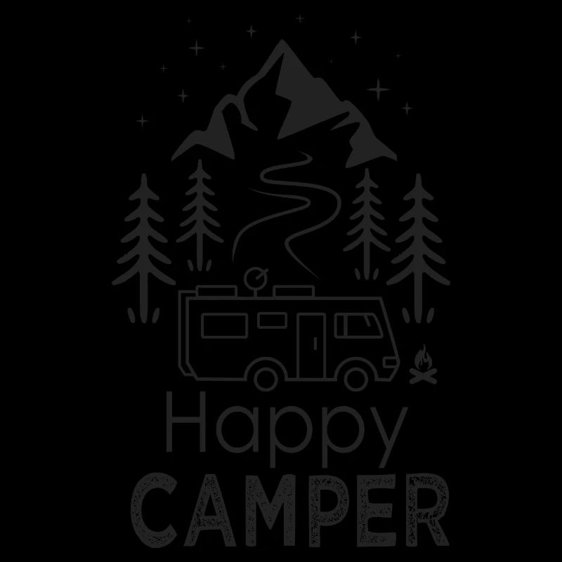 Happy Camper Van Campervan cooles Camper-Geschenk
