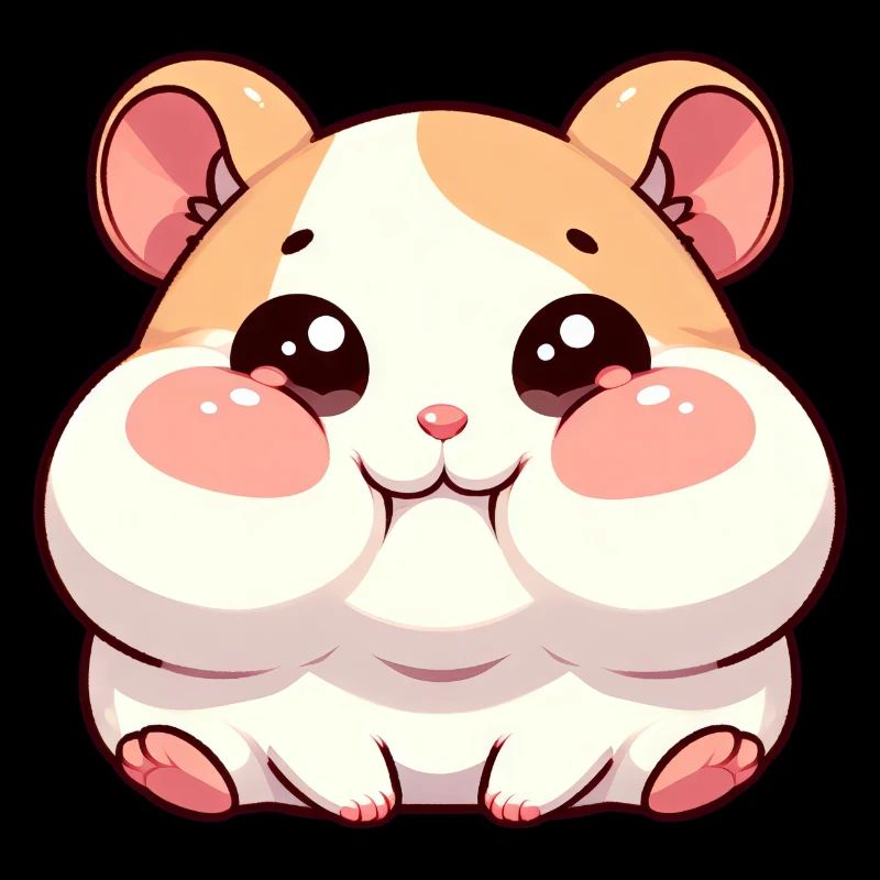 Süßer Hamster mit prallen Backen