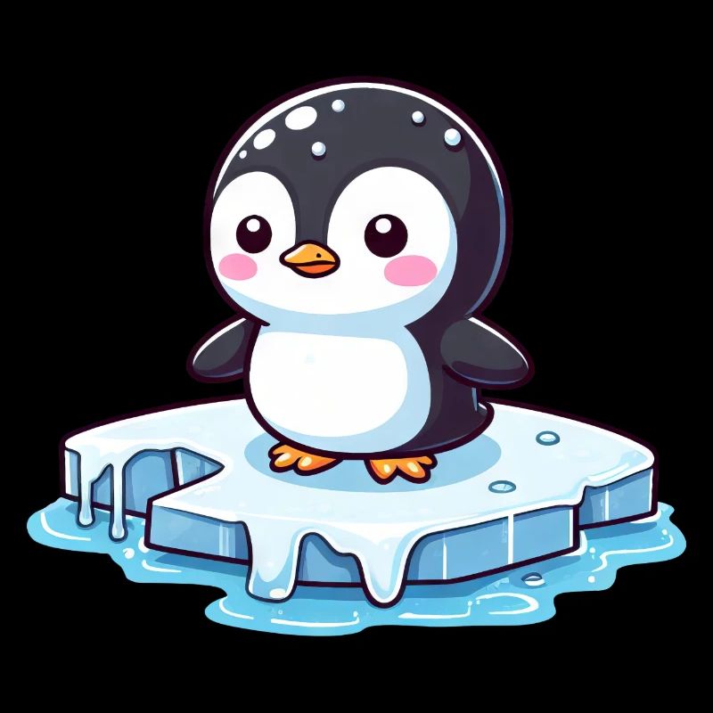 Pinguin, Erderwärmung & Schmelzendes Eis