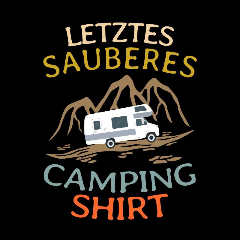 Lustiges Wohnmobil Camping