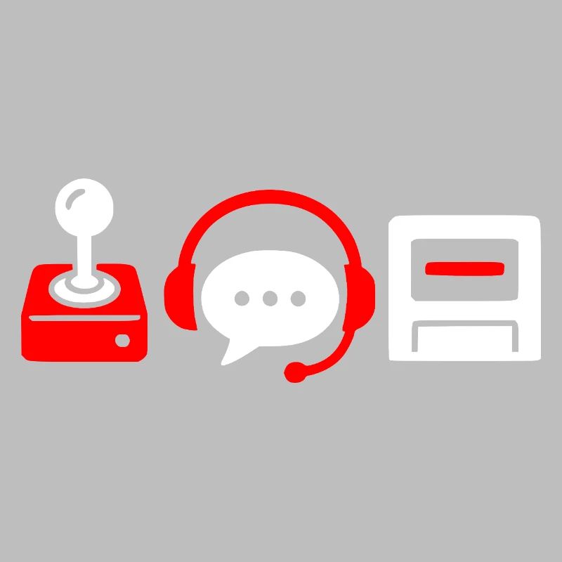 Retro controller, PC and headset