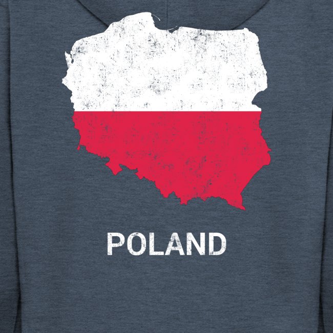 Poland (Polska) country map & flag