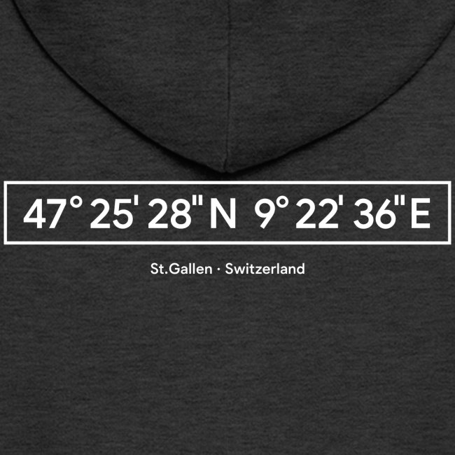 St.Gallen Koordinaten | T-Shirt | Ostschweiz