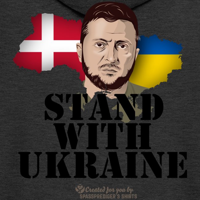 Ukraine Denmark Unterstützer T-Shirt Design