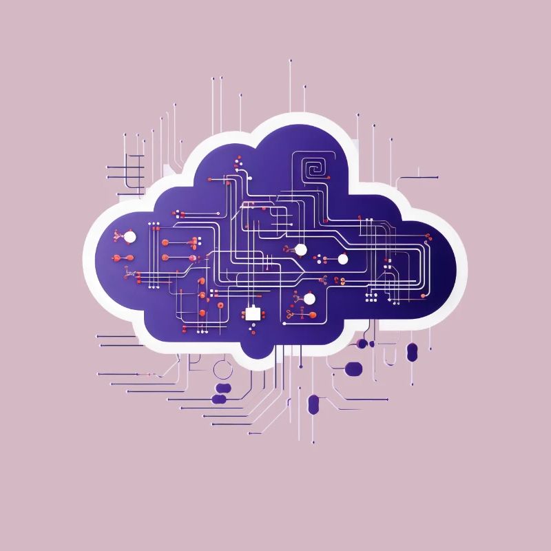 Cloud-Computing-Computerelektronik-Schaltung