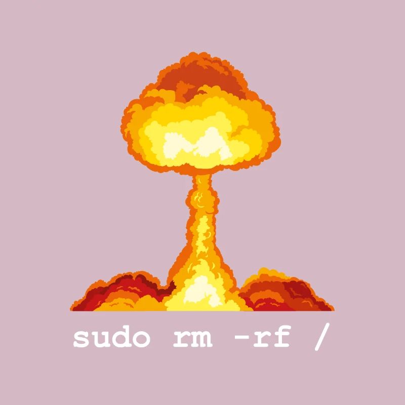 Linux Funny Linux Command Sudo RM RF for Men