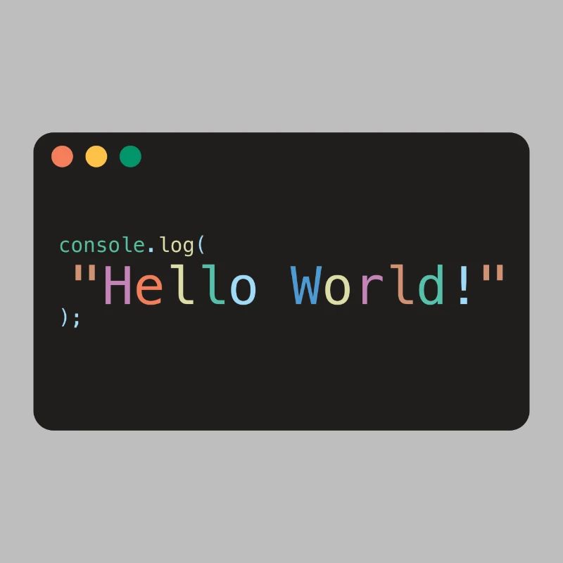Bonjour Monde JavaScript console.log