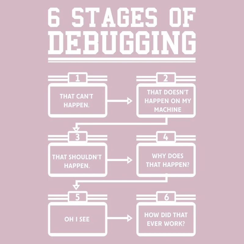 6 Stages of Debugging Programmierer Software