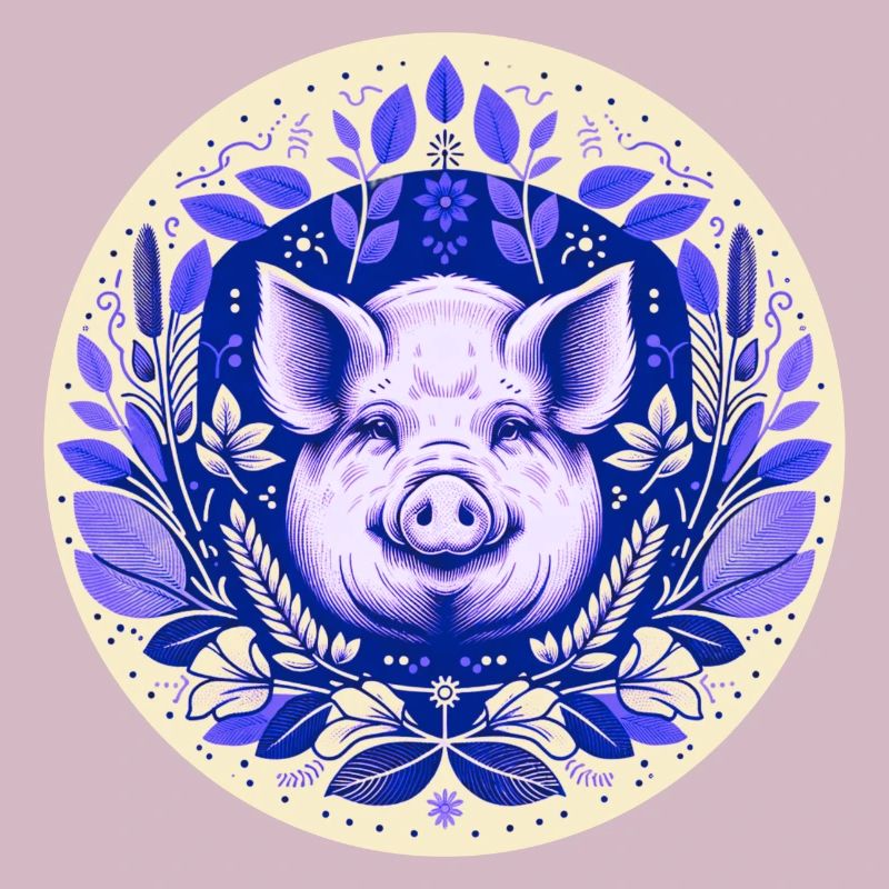 Cochon en grès