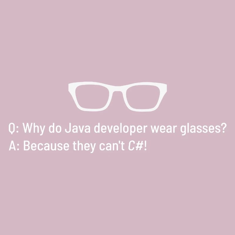 Pourquoi les programmeurs Java portent-ils des lunettes ?