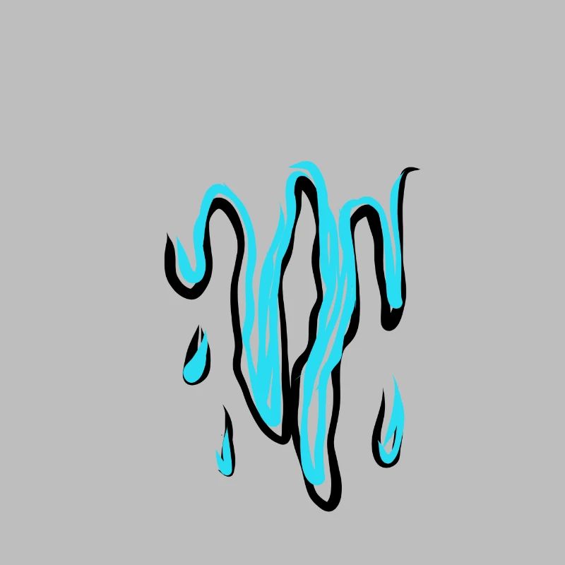 Dripping blue design modern