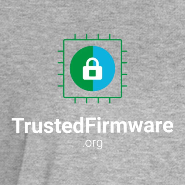 TrustedFirmware Logo vertical white