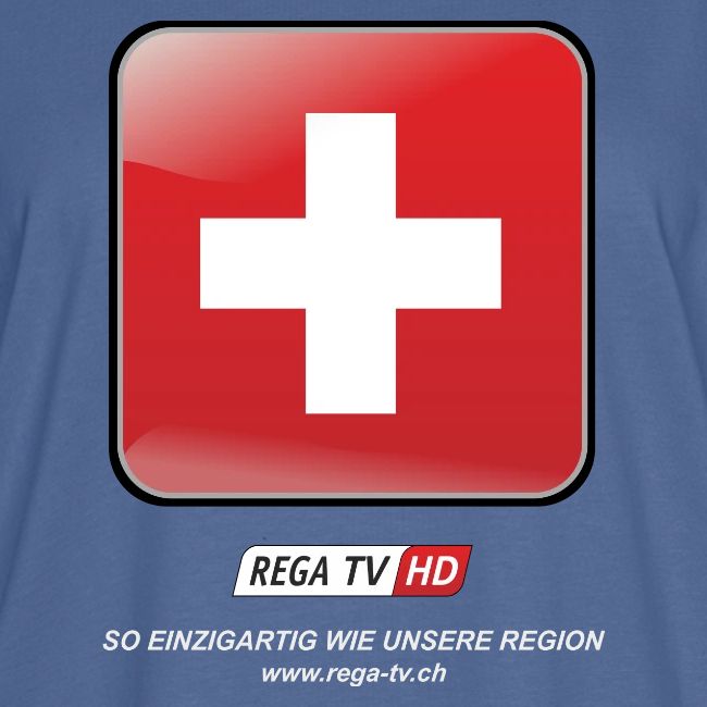 REGA-TV: Switzerland, weisse Schrift