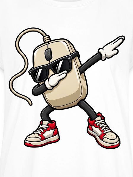 Dabbing Retro Computermaus