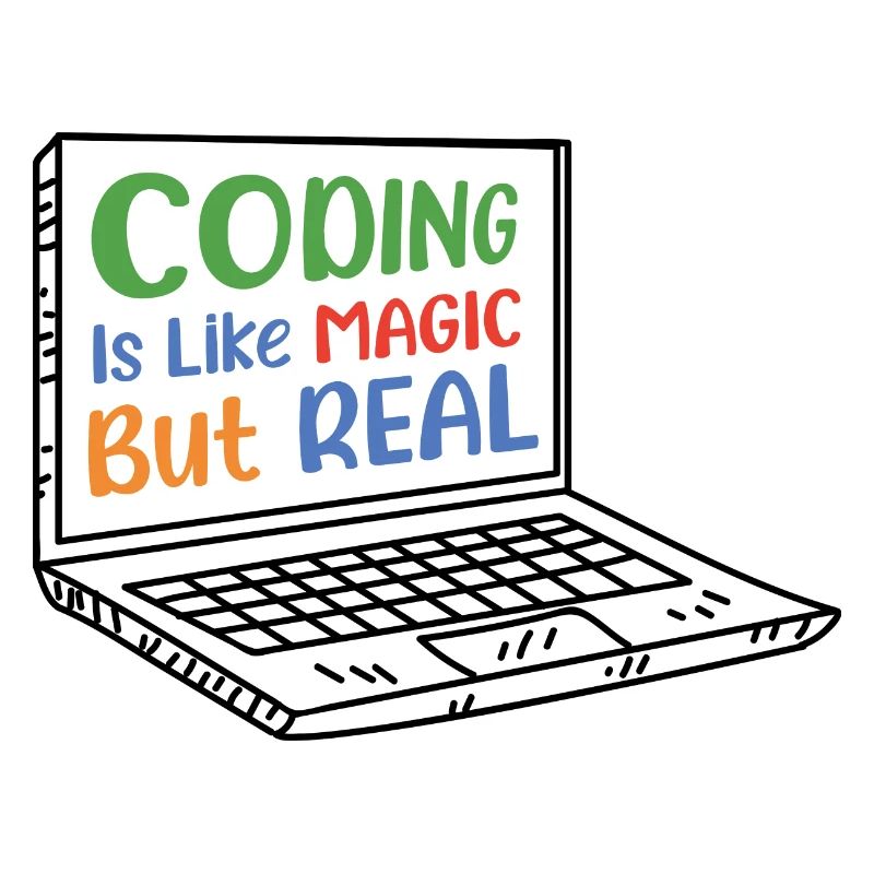 Coding Is Like Magic Coder Programmer Computer Gee