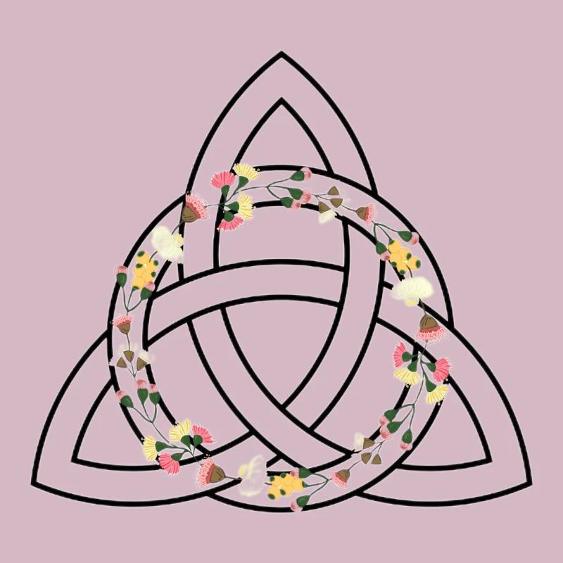 Keltisches Symbol - Triquetra / Triquette oder Triquel.