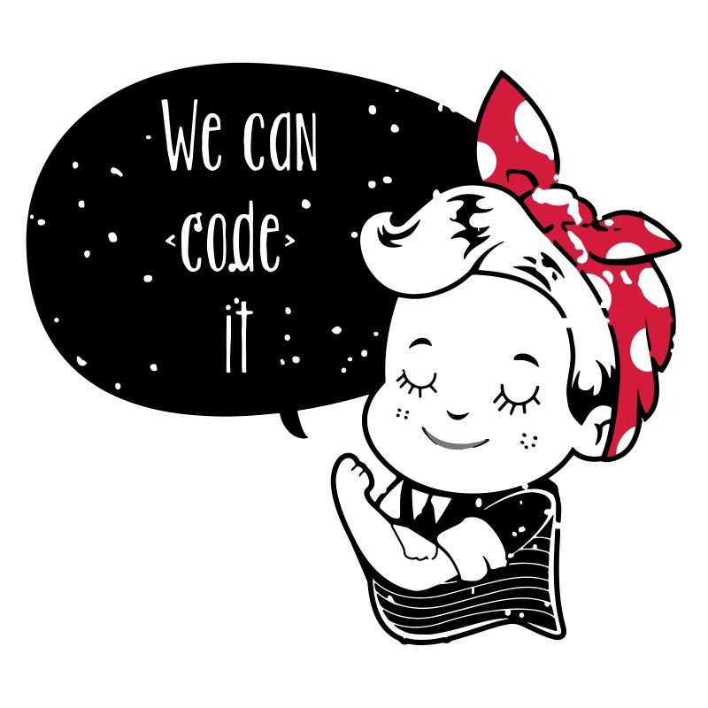 coder girl shirt we can code