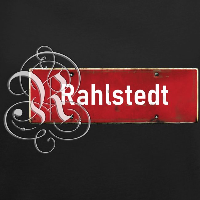 (Hamburg-) Rahlstedt Ortsschild + pompöses Initial