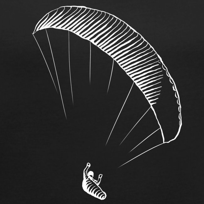 paraglider streaked white
