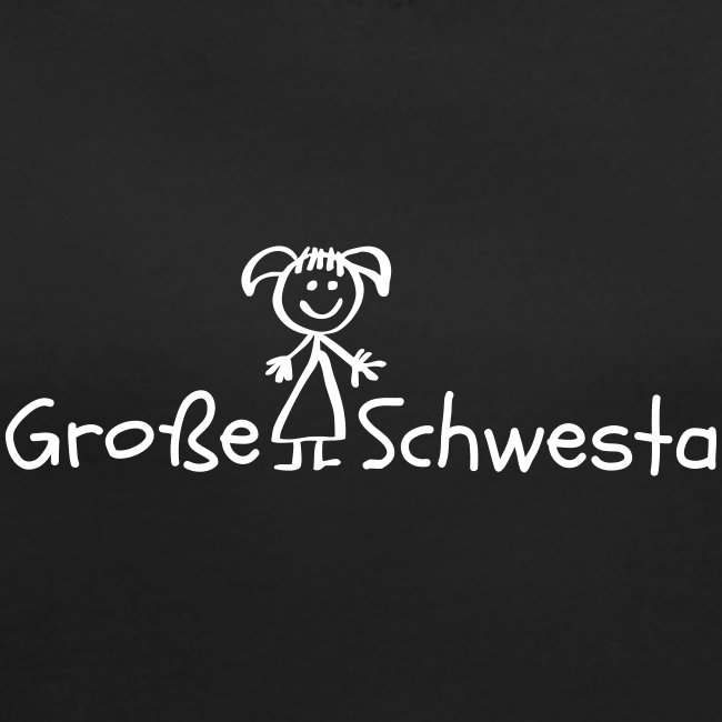 Grosse Schwesta - Frauen T-Shirt mit gerollten Ärmeln