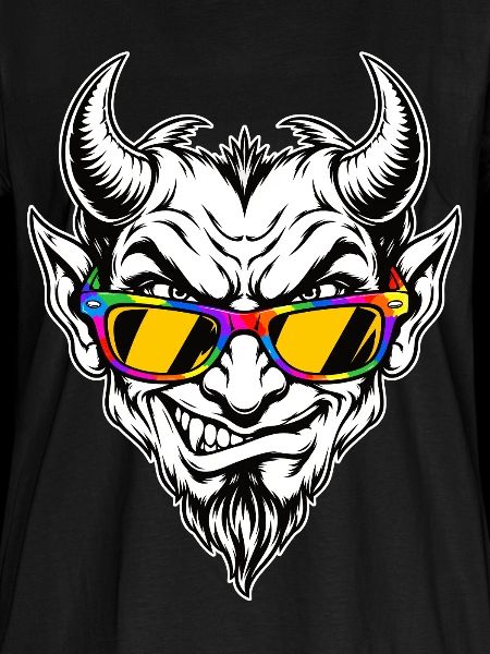 Dämon mit Brille