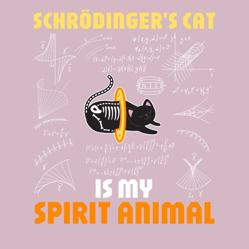 Physics Quantum Nerd Dead + Alive Schrödingers
