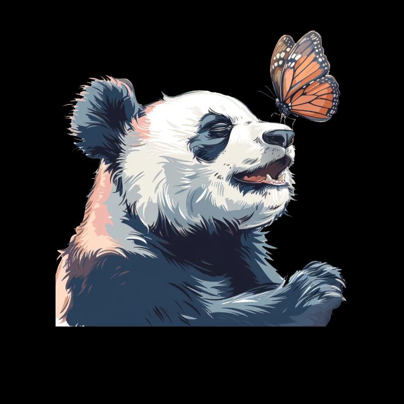 Panda Ours Papillon Panda géant japonais