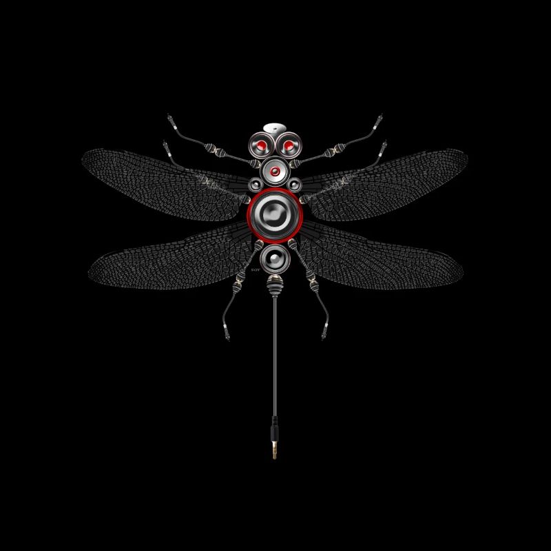 Dragonfly Insect Techno Haut-Parleur Robot Basse