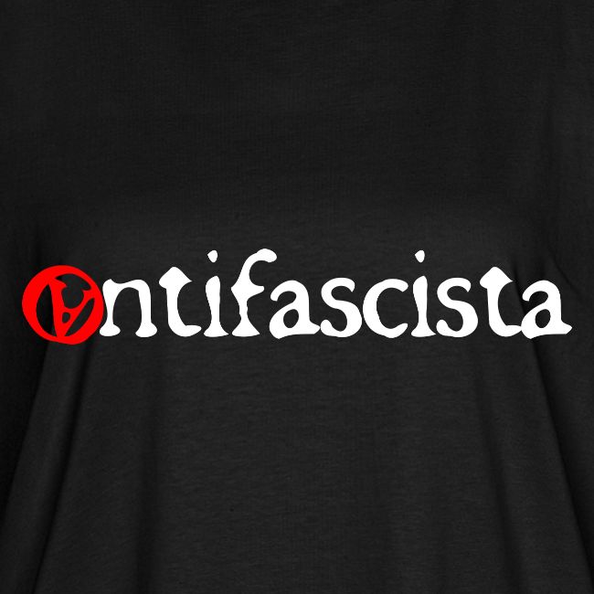 print antifascista a versal white