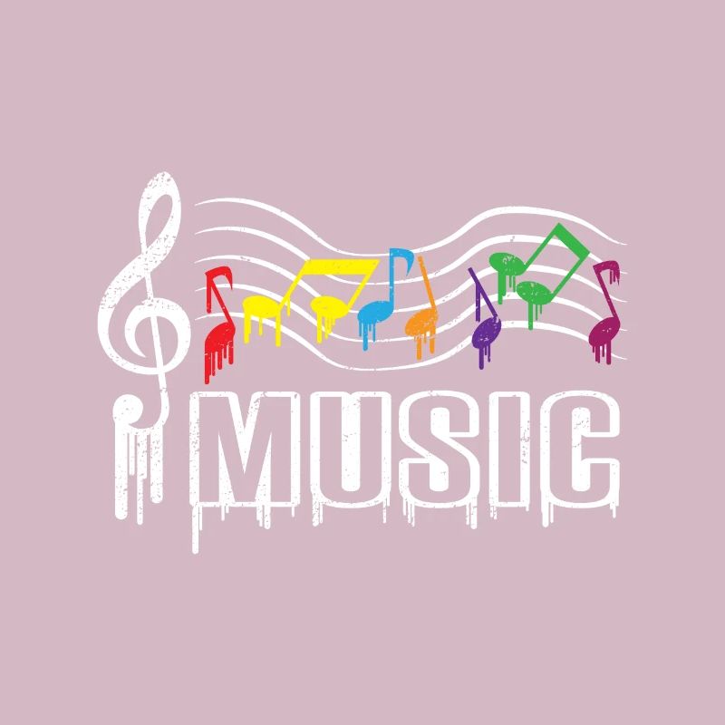 Funky farverige musikmusik noder noder