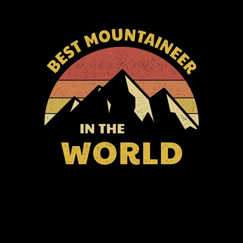 Bester Bergsteiger der Welt Kletterer Design
