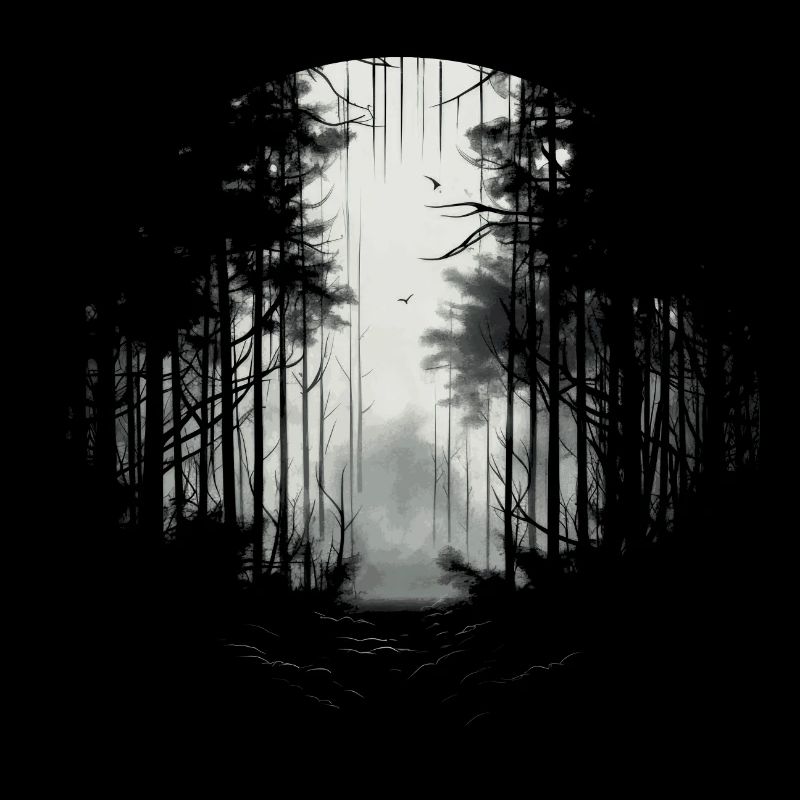 Mystical Forest Trees Nature