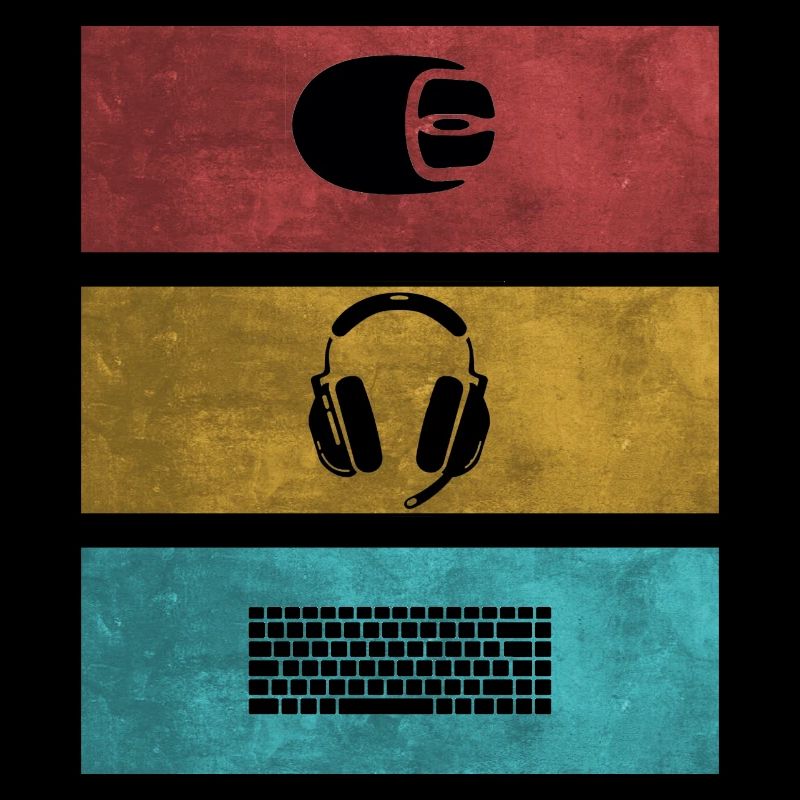 Basic Gamer Setup Programer Headset Maus Tastatur