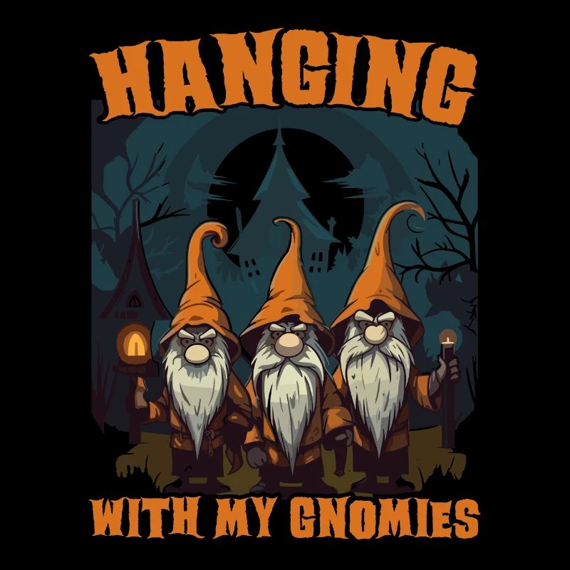 Gartenzwerg Halloween Süßes oder Saures Gärtner