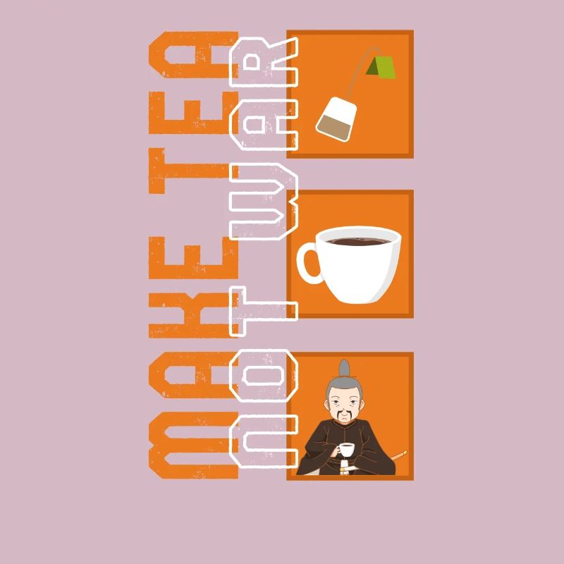 Make Tea Not War Shirt, Peaceful Samurai Tea