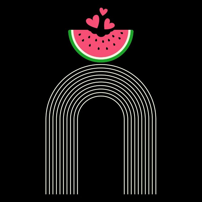 Chemise de pastèque, tranche de melon d’eau Melon d’été