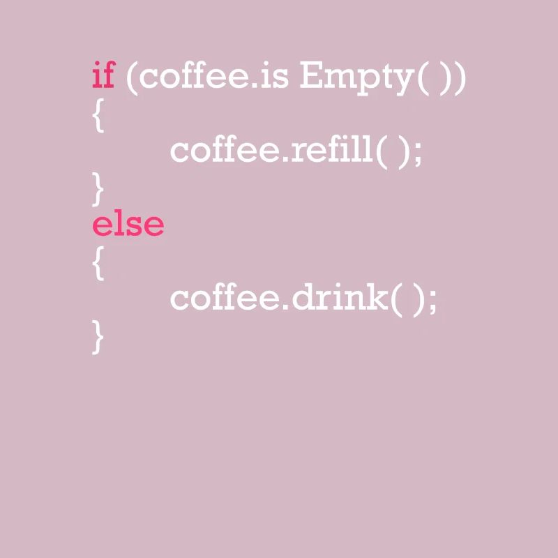Programmcode Kaffee nachfüllen IT Entwickler