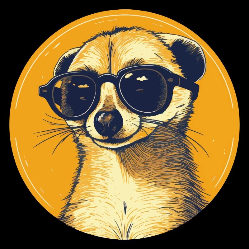 Meerkat with sunglasses, Suricate