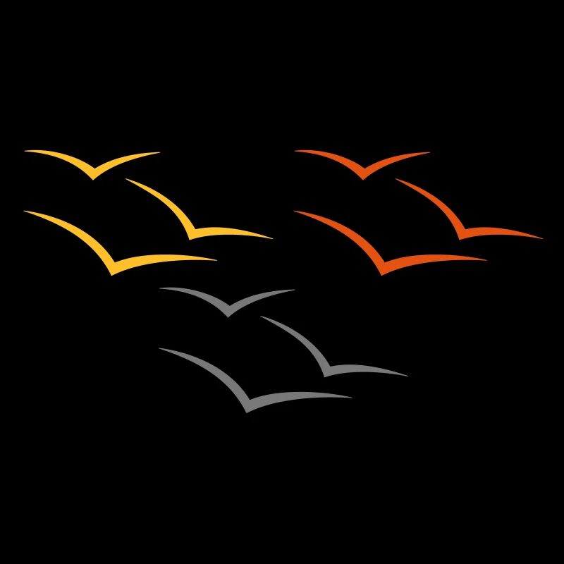 Une volée d'oiseaux