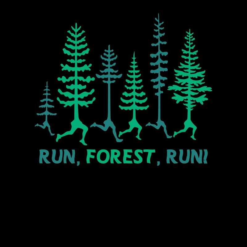 Forest Runner Jogging Funny Tree Jeu de mots