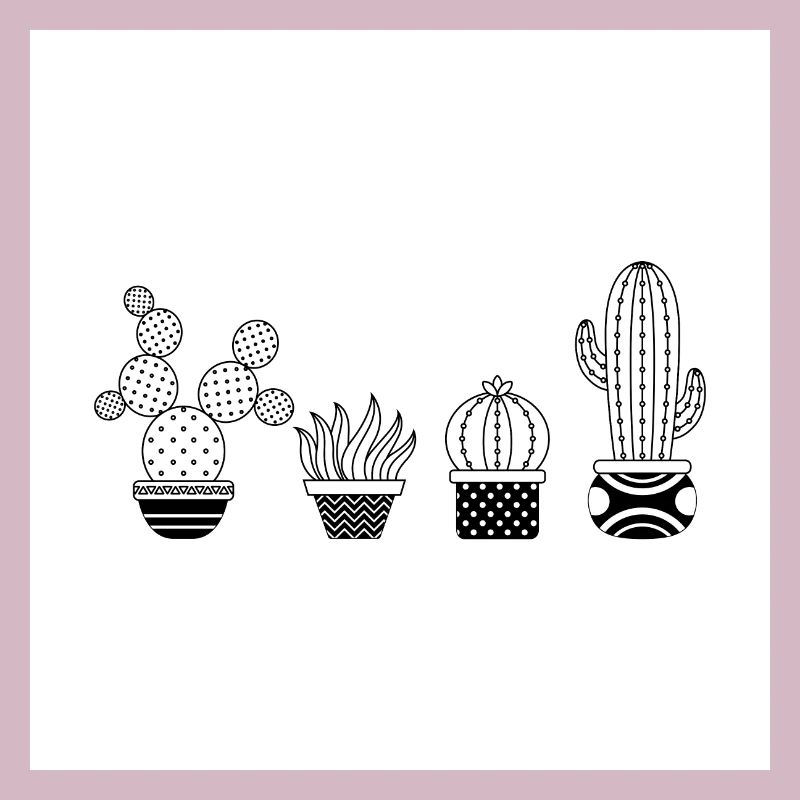 Conception d'illustration de cactus