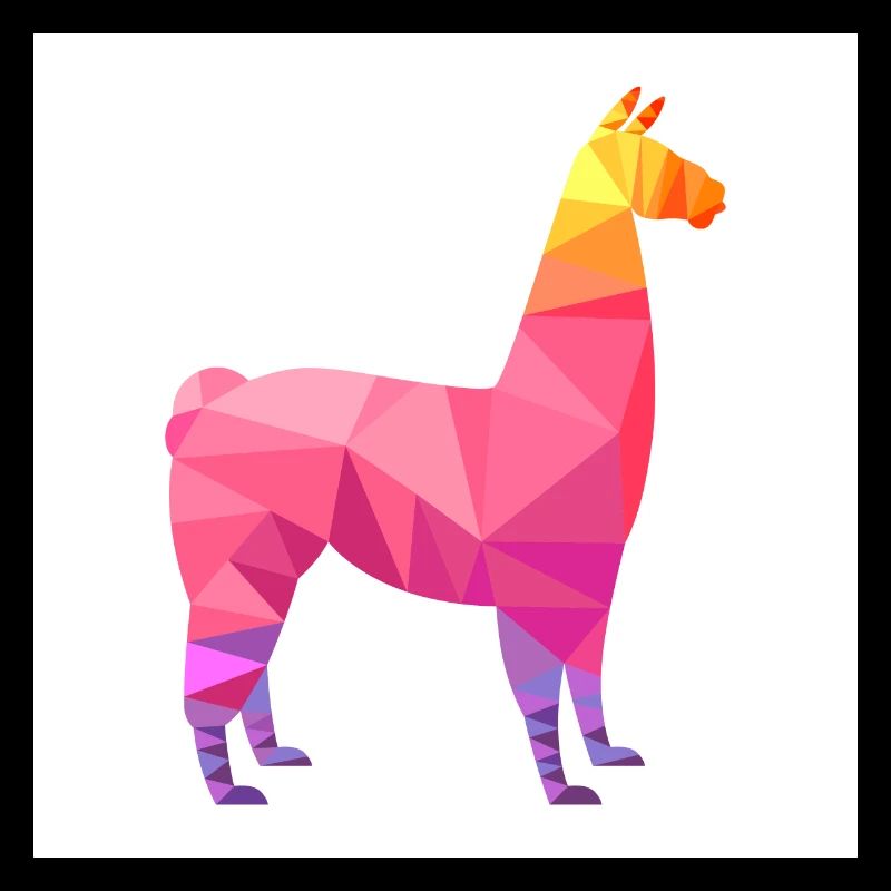 Alpaca Low Poly Style