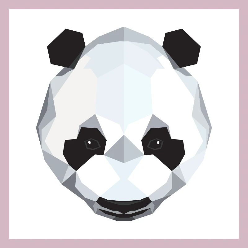 Conception de polygone de panda