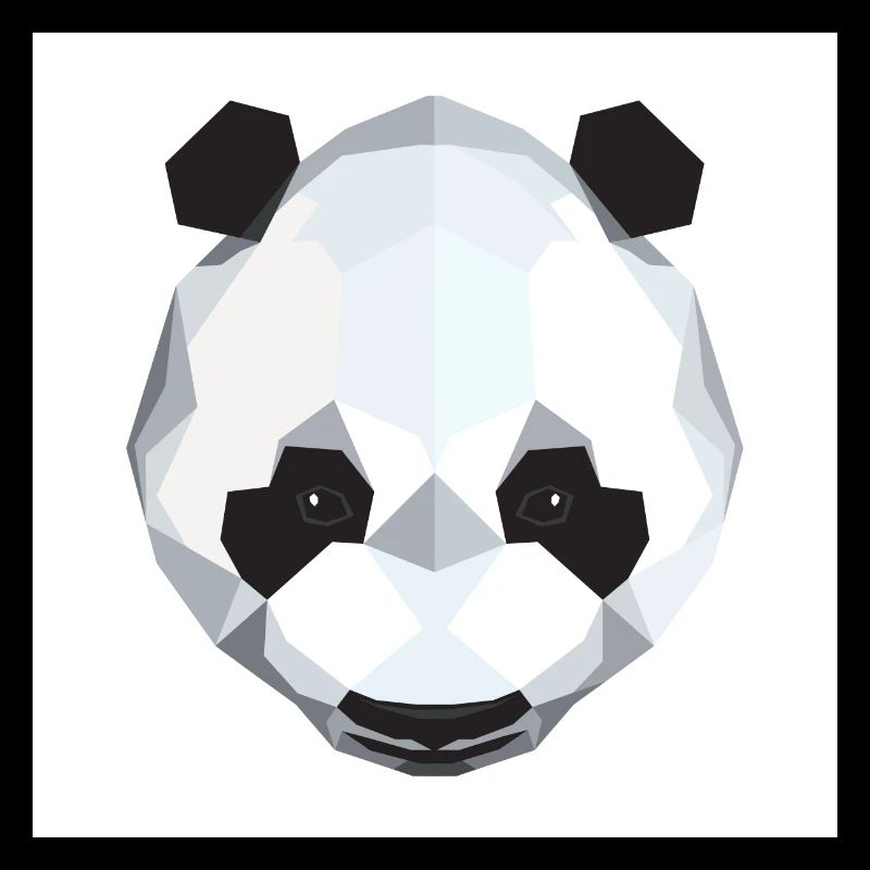 Conception de polygone de panda