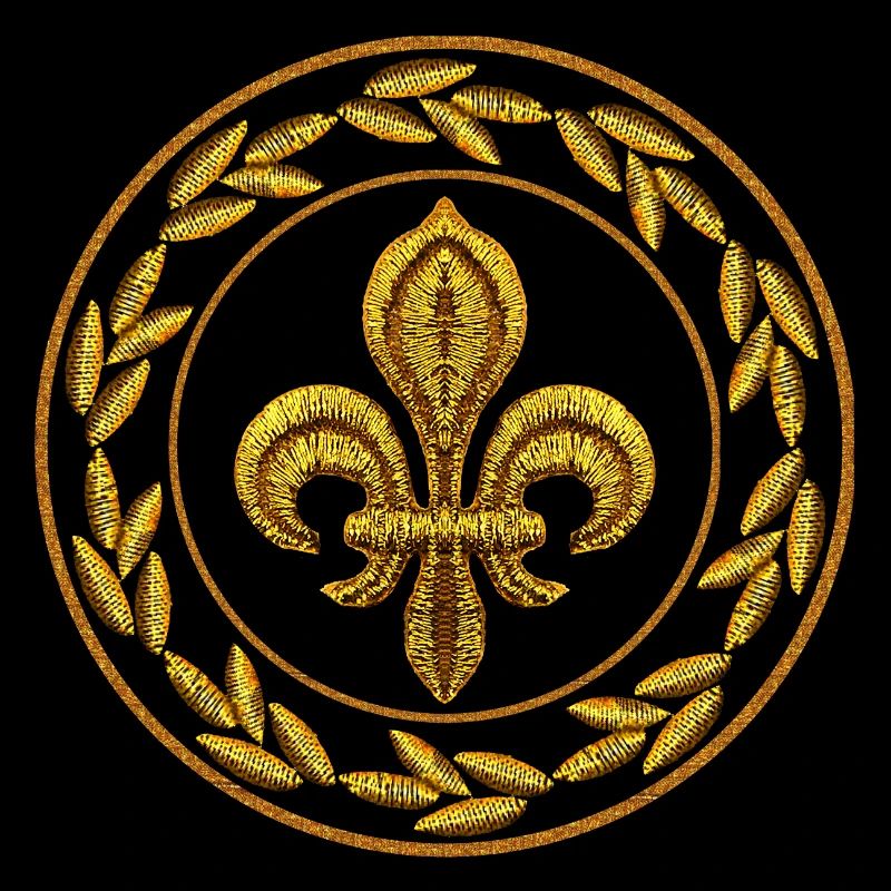 Ecusson fleur de lys 01