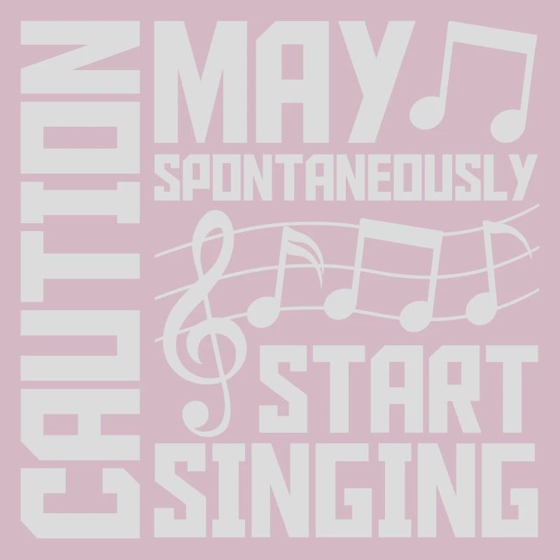 may spontaneously start singing